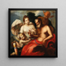 Venus en Cupido, Jupiter en Mercuur - Venetië school — ingelijst kunstwerk aan de muur