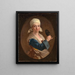 Portret van een meisje met een masker - Veronese School — ingelijst kunstwerk aan de muur