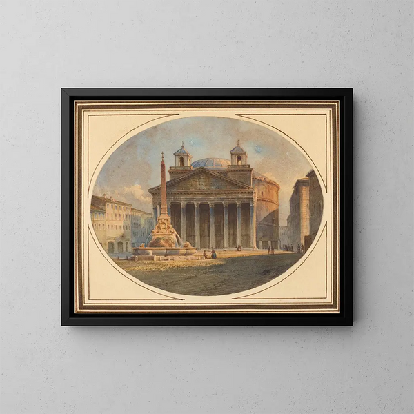Le Panthéon - Victor Jean Nicolle — ingelijst kunstwerk aan de muur