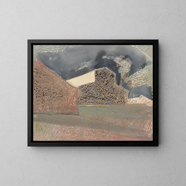 Gebouwen in Galveston, Texas - Victor Alfred Lundy — ingelijst kunstwerk aan de muur
