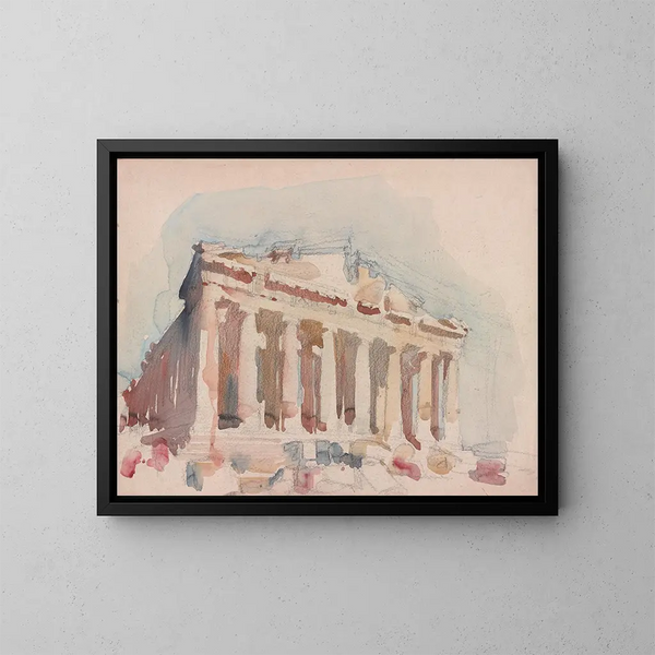 Parthenon - Victor Alfred Lundy — ingelijst kunstwerk aan de muur