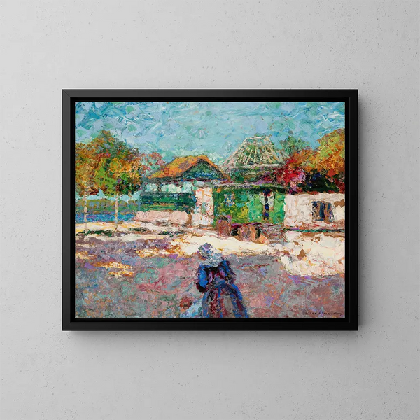 Promenade de l'après-midi - Victor Charreton — ingelijst kunstwerk aan de muur