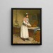 De oestervissersvrouw - Victor Gabriel Gilbert — ingelijst kunstwerk aan de muur