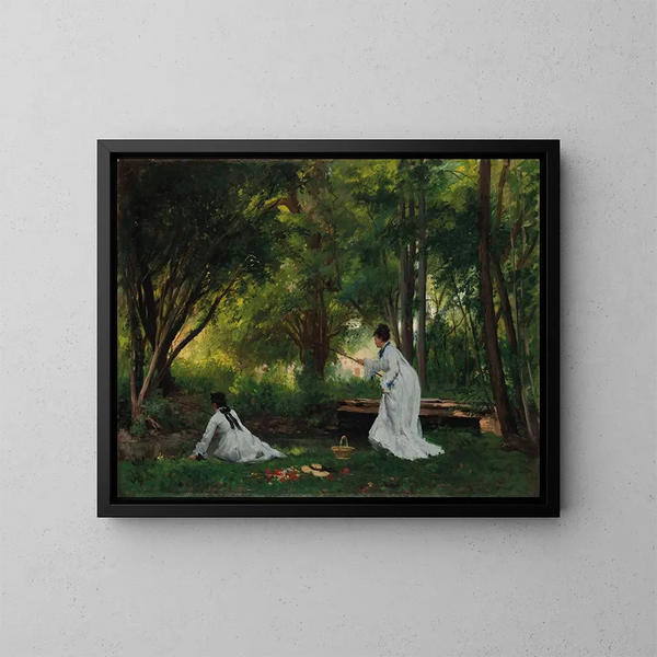 La Pêche - Victor Gabriel Gilbert — ingelijst kunstwerk aan de muur