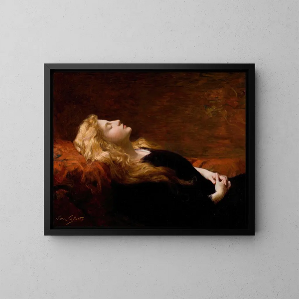 Le Repos - Victor Gabriel Gilbert — ingelijst kunstwerk aan de muur