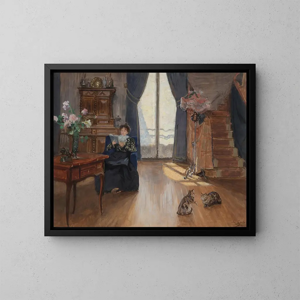 Ochtendlicht - Victor Gabriel Gilbert — ingelijst kunstwerk aan de muur