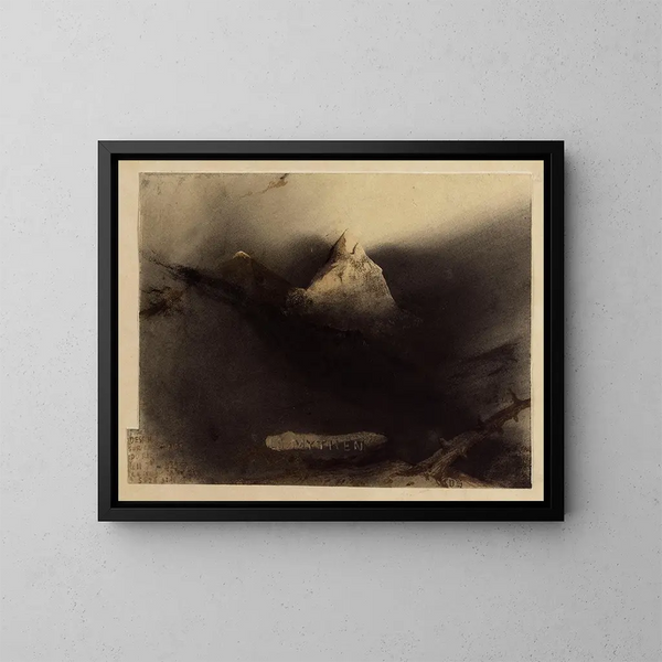 Het Mythos - Victor Hugo — ingelijst kunstwerk aan de muur