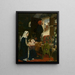 Johanna van der Gheynst with her child in the cradle - Victor Lagye — framed artwork on a wall