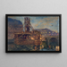 De werkzaamheden van de metro bij de Pont Saint-Michel - Victor Marec — ingelijst kunstwerk aan de muur