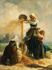 van drie vrouwen in een veld tijdens de oogst - Victor Marie Roussin — weergave van het kunstwerk