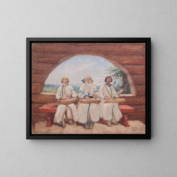 Guslière - Victor Mikhailovich Vasnetsov — ingelijst kunstwerk aan de muur