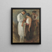 La Vaccinatie - Victor Tardieu — ingelijst kunstwerk aan de muur