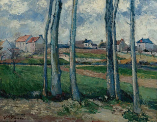Victor Vignon - Village  Travers Les Arbres.webp