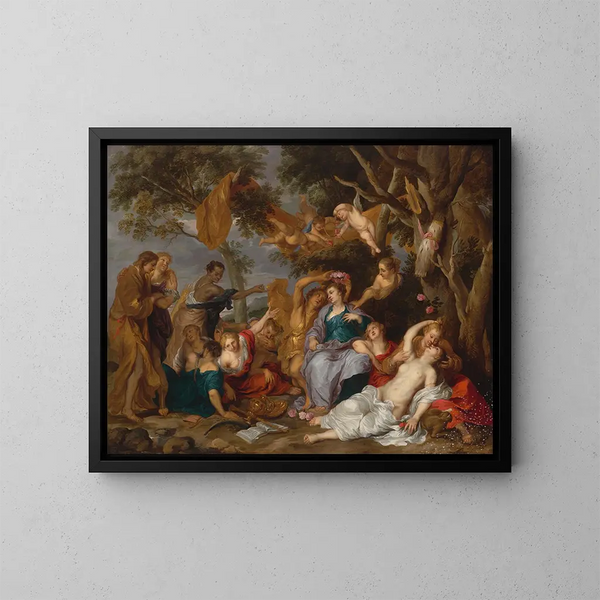 Amaryllis en Mirtillo - Victor Wolfvoet de Jonge — ingelijst kunstwerk aan de muur