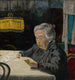 Oudere dame lezend - Arnold Peter Weisz-Kubnan — weergave van het kunstwerk