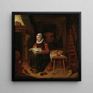 Vieille femme lisant la Bible - Quirijn Van Brekelenkam