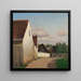 Oude huizen in Gaudenzdorf - Ferdinand Brunner — ingelijst kunstwerk aan de muur
