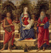 Maagd met Kind met de twee heiligen Johannes - Sandro Botticelli — weergave van het kunstwerk