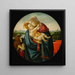 van het Vierge en Kind met Sint-Jan de Doper - Sandro Botticelli — ingelijst kunstwerk aan de muur