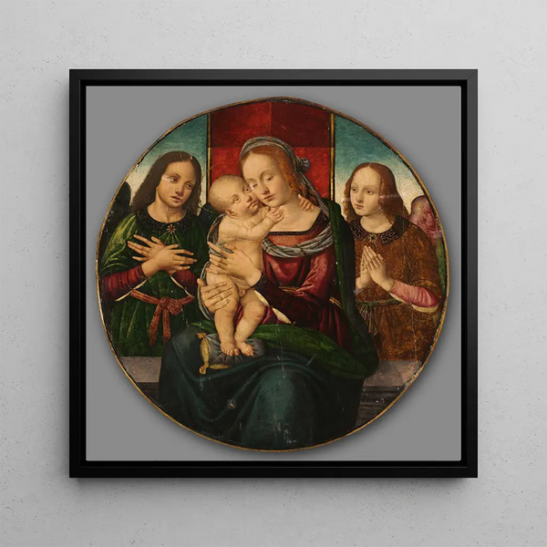 Vierge et Enfant avec des anges - Master of the Holden Tondo