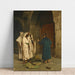 Reproduction of the painting Old Jewish man with three Arabs - Jean-Léon Gérôme