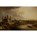 Reproductie van het schilderij Uitzicht op Aschaffenburg door Christian Georg Schütz