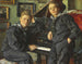 Ingvar and Sven at the piano Double portrait - Viggo Johansen — artwork view