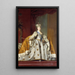 Catherine II van Rusland in kroningskostuum - Vigilius Eriksen — ingelijst kunstwerk aan de muur