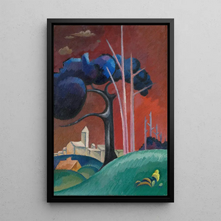 Viking Eggeling - Landscape with Factory by Lake II.webp