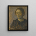 Ida - Vilhelm Hammershøi — ingelijst kunstwerk aan de muur