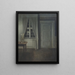 binnen met twee kaarsen - Vilhelm Hammershøi — ingelijst kunstwerk aan de muur