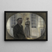 Binnenkant met de kunstenaar en zijn vrouw - Vilhelm Hammershøi — ingelijst kunstwerk aan de muur