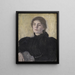 Thora Bendix née Anne Victoria Sundberg - Vilhelm Hammershøi — ingelijst kunstwerk aan de muur