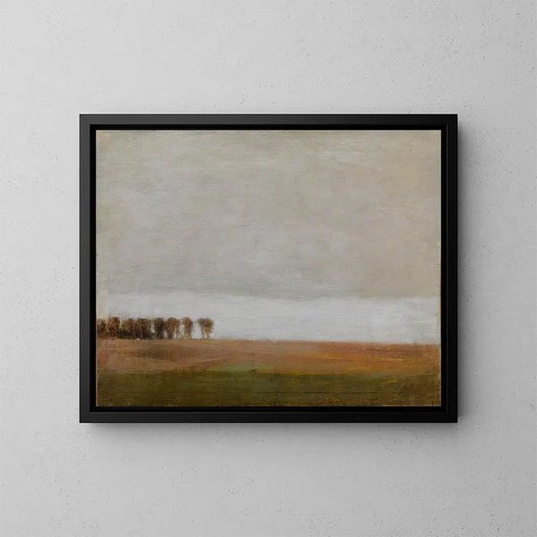 van Jægersborg Allé, Gentofte, ten noorden van Kopenhagen - Vilhelm Hammershøi — ingelijst kunstwerk aan de muur