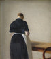 Vrouw gezien van achteren - Vilhelm Hammershøi — weergave van het kunstwerk