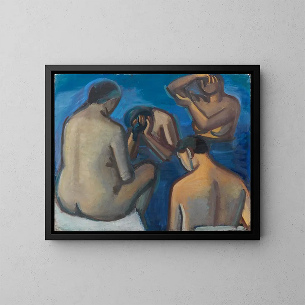 Na het bad - Vilhelm Lundstrøm — ingelijst kunstwerk aan de muur