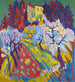 Villa Loverciana with flowering trees - Hermann Scherer — artwork view