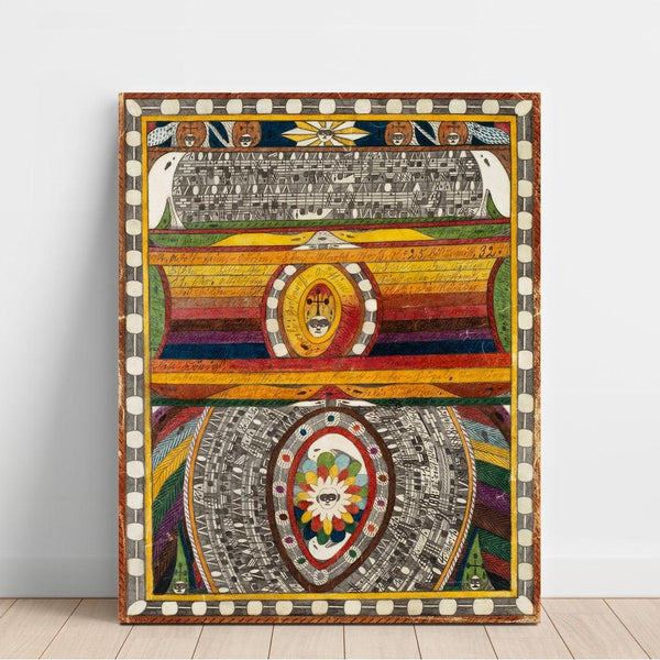 Ville de Berne, n° 4 - Adolf Wölfli | Reproduction Tableau Décoration murale affiche copie