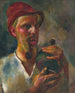 Zelfportret - Vilmos Aba-Novák — weergave van het kunstwerk