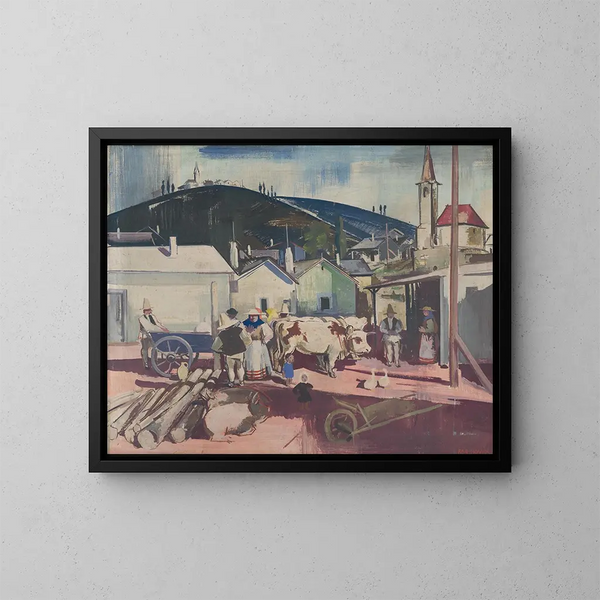 Campagne mexicaine - Vilmos Aba-Novák — ingelijst kunstwerk aan de muur