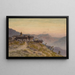 Lever de soleil sur un village alpin - Vincent Blatter — ingelijst kunstwerk aan de muur