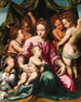 Maria met het kind en engelen - Vincent Sellaer — weergave van het kunstwerk
