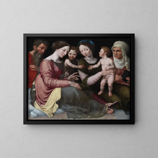 Vincent Sellaer - The Holy Family with the Infant St John St Elizabeth and St Anna.webp