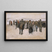 Strand bij Scheveningen - Vincent van Gogh — ingelijst kunstwerk aan de muur