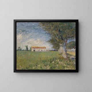Vincent van Gogh - Farmhouse in a wheat field.webp