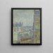 Uitzicht vanaf het appartement Theos - Vincent van Gogh — ingelijst kunstwerk aan de muur