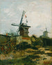 De windmolens van Montmartre - Vincent van Gogh — weergave van het kunstwerk