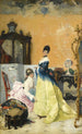 Gele jurk - Vincenzo Capobianchi — weergave van het kunstwerk