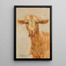 A goat - Vincenzo Caprile — framed artwork on a wall