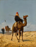 Bedoeïnen in de woestijn - Vincenzo Marinelli — weergave van het kunstwerk